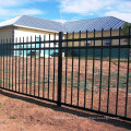 Powder Coated Black Ornamental Residential Decorative Metal Garden Fence.